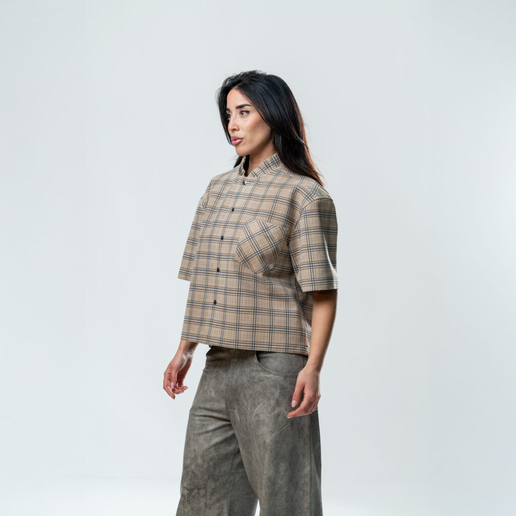 Leather Tartan Shirt San Miguel - immagine 2