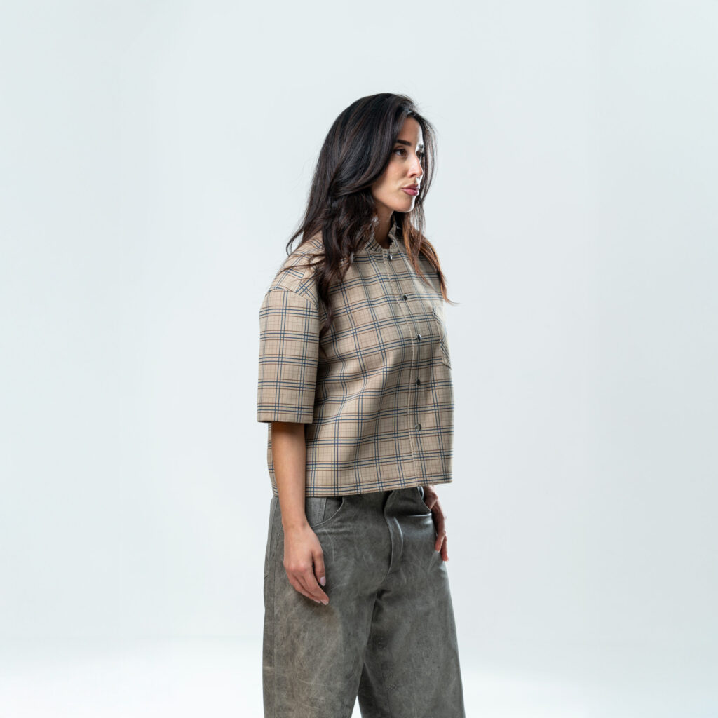 Leather Tartan Shirt San Miguel - immagine 3