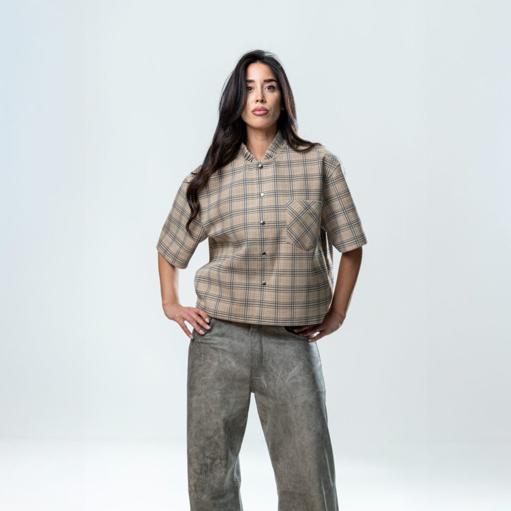 Leather Tartan Shirt San Miguel - immagine 4