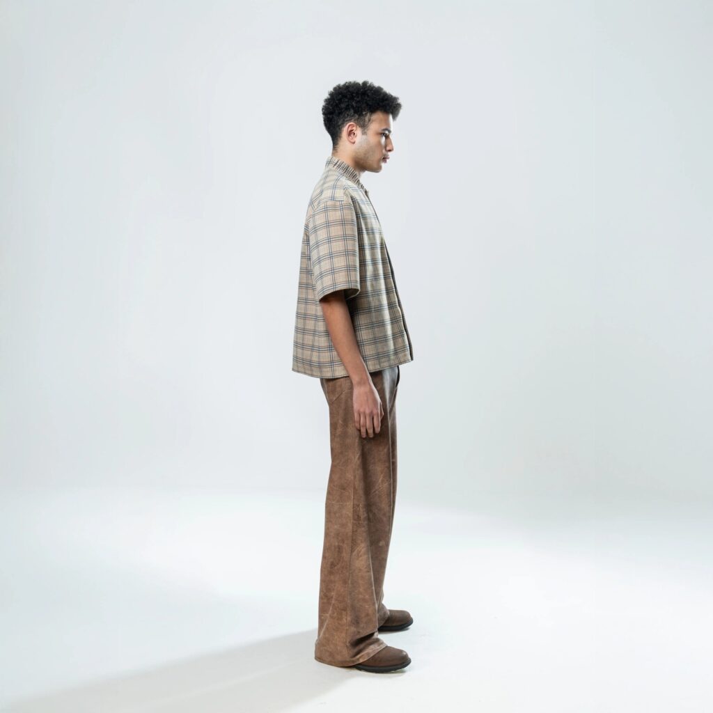 Leather Tartan Shirt San Miguel - immagine 6