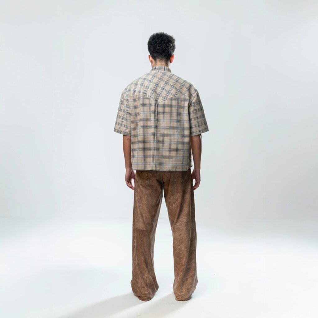 Leather Tartan Shirt San Miguel - immagine 7