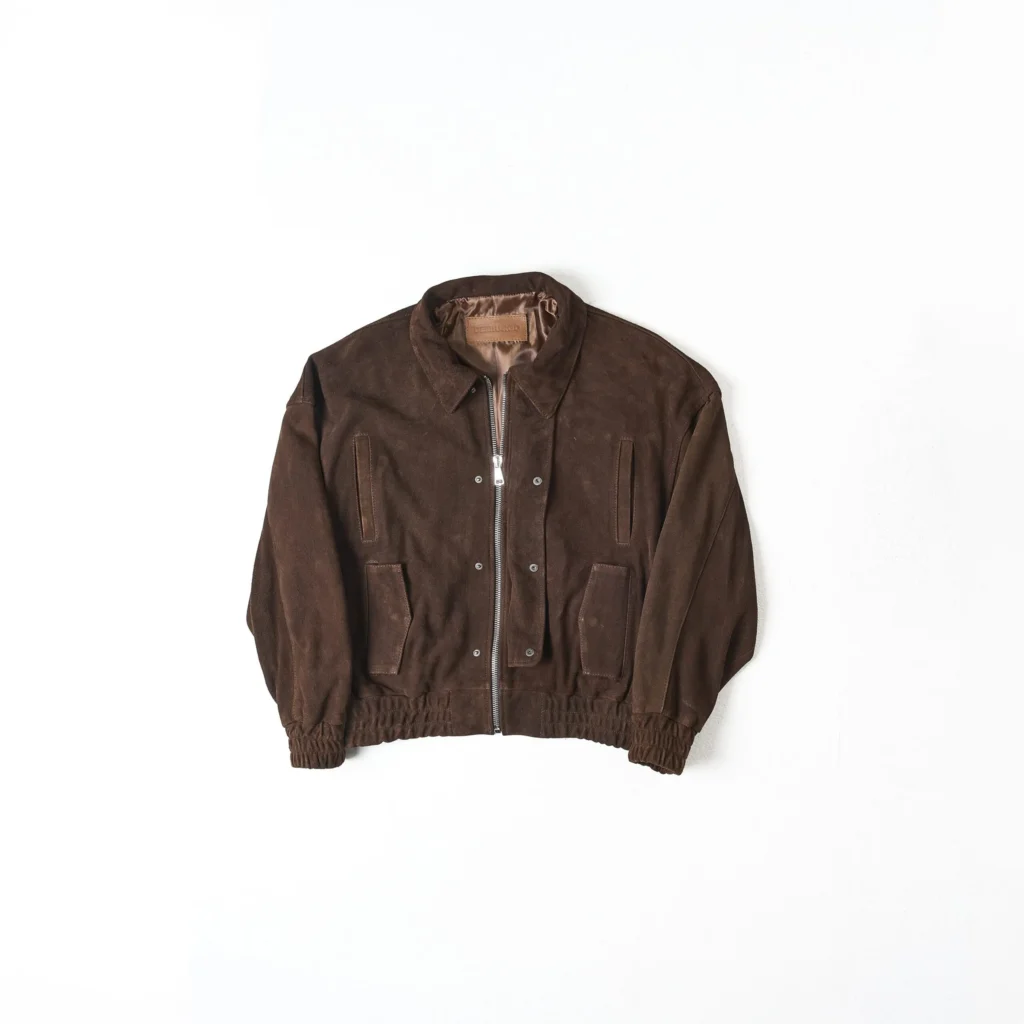RAAS Brown Luxury Suede Bomber