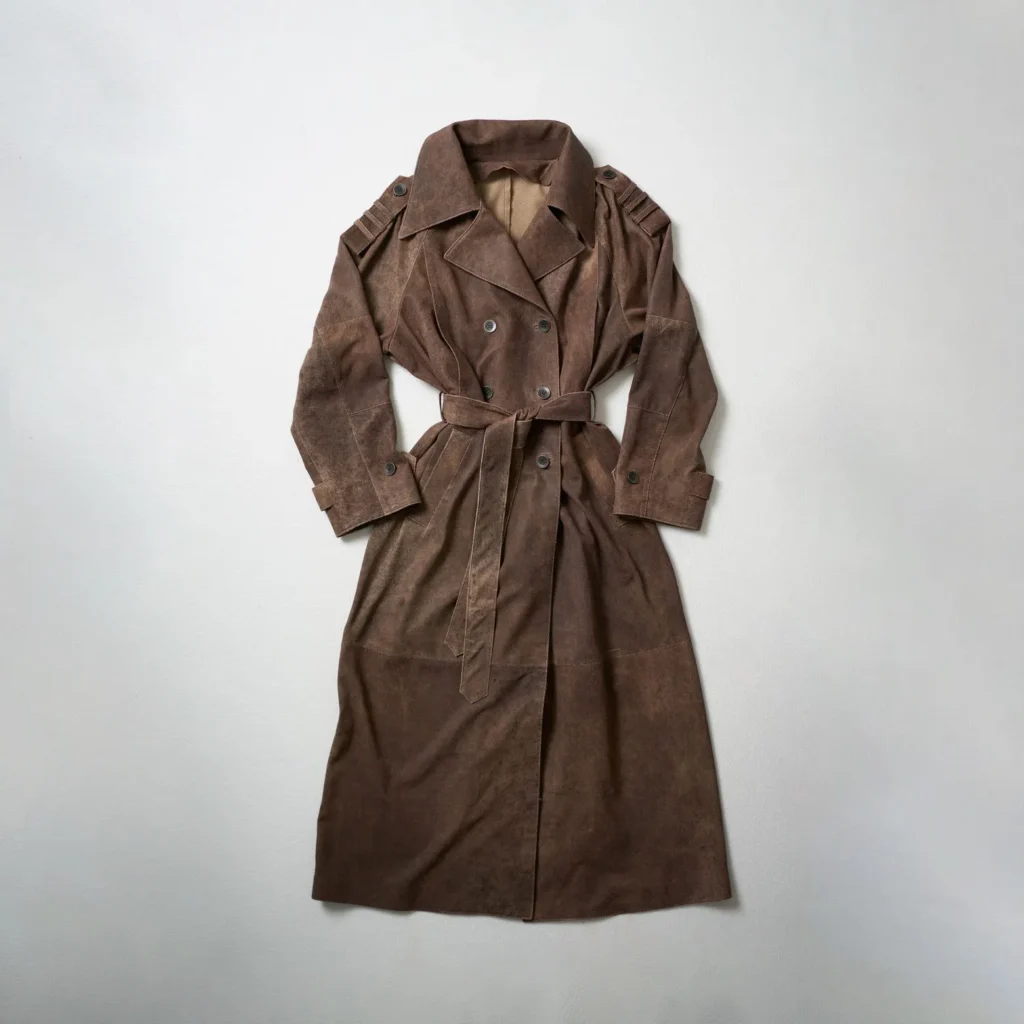 Rainy Sunday - Perforated Leather Coat